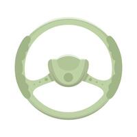 Steering wheel icon. Cartoon steering wheel icon for web design vector