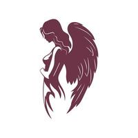 Goddess Looking Into the Distance in Calm Aura.7 vector