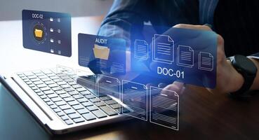 Concept of auditing the company's accounts photo