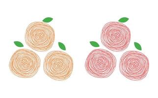 Design text scribble fruit isolated vector