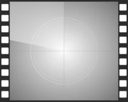 Countdown movie frame, film intro animation retro screen. Start Timer set, film strip, border, Vintage counter. vector