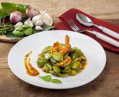 Assorted diet food items in a flat layout photo