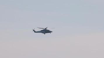 A helicopter in flight over Monte Carlo video