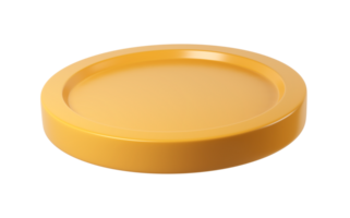 3d render icon Gold coin rotating transparent background, symbolizing finance and wealth concepts while emphasizing investment and prosperity png