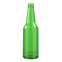 Empty Beer Bottle isolated on transparent background png