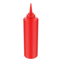 Red Sauce Plastic Bottle isolated on transparent background png