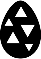 Páscoa ovo com simples triângulos png