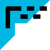 black and blue triangle design shape. png