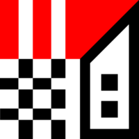 abstrato geométrico padronizar vermelho e Preto png