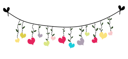 The tiny heart-shaped steering wheel, creating a structured display for the brightly colored heart with patterns that convey love and celebration. png