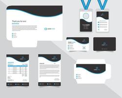 corporate identity design template set vector