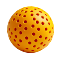 Orange sphere with many holes abstract design element png
