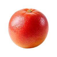 A single ripe red grapefruit showing its textured skin png