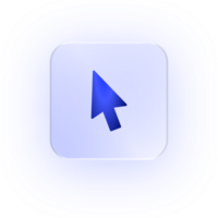 Glassmorphism Icon Cursor Pointer Icon Cursor Icon Soft Shadow Glassmorphic Arrow Icon Mouse Pointer Click Icon Navigation Arrow Interface Pointer Computer Icon Mouse Arrow png