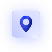 Glassmorphism Icon Location Pin Icon Pin Icon Soft Shadow Glassmorphic Map Marker Gps Icon Navigation Icon Position Icon Destination Icon Travel Icon Marker Icon png