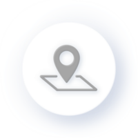 Neumorphism Icon Location Pin Icon Soft Drop Shadow on Dark Background Neumorphic UI UX Design User Interface Neumorphism Shadow png