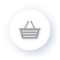 Neumorphism Icon Basket Icon Soft Drop Shadow on Dark Background Neumorphic UI UX Design User Interface Neumorphism Shadow png