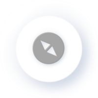 Neumorphism Icon Direction Icon Soft Drop Shadow on Dark Background Neumorphic UI UX Design User Interface Neumorphism Shadow png