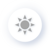 Neumorphism Icon Brightness Icon Soft Drop Shadow on Dark Background Neumorphic UI UX Design User Interface Neumorphism Shadow png