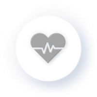 Neumorphism Icon Heartbeat Icon Soft Drop Shadow on Dark Background Neumorphic UI UX Design User Interface Neumorphism Shadow png