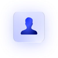 Glassmorphism Icon User Profile Icon Profile Icon Soft Shadow Glassmorphic Account Icon Person Icon Avatar Icon Contact Icon Profile Picture People Icon Login Icon png