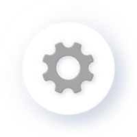 Neumorphism Icon Settings Icon Soft Drop Shadow on Dark Background Neumorphic UI UX Design User Interface Neumorphism Shadow png