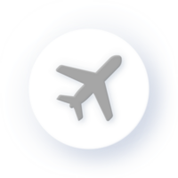 Neumorphism Icon Airplane Icon Soft Drop Shadow on Dark Background Neumorphic UI UX Design User Interface Neumorphism Shadow png