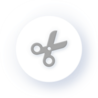Neumorphism Icon Scissors Icon Soft Drop Shadow on Dark Background Neumorphic UI UX Design User Interface Neumorphism Shadow png
