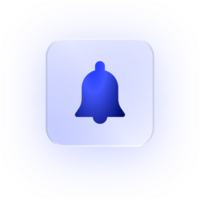 Glassmorphism Icon Notification Bell Icon Bell Icon Soft Shadow Glassmorphic Alert Icon Alarm Bell Reminder Icon Bell Notification Ring Icon Sound Icon Alert Bell png