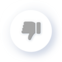 Neumorphism Icon Thumbs Down Icon Soft Drop Shadow on Dark Background Neumorphic UI UX Design User Interface Neumorphism Shadow png