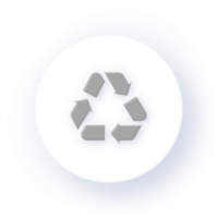 Neumorphism Icon Recycle Icon Soft Drop Shadow on Dark Background Neumorphic UI UX Design User Interface Neumorphism Shadow png