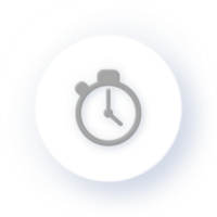 Neumorphism Icon Timer Icon Soft Drop Shadow on Dark Background Neumorphic UI UX Design User Interface Neumorphism Shadow png