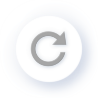 Neumorphism Icon Refresh Icon Soft Drop Shadow on Dark Background Neumorphic UI UX Design User Interface Neumorphism Shadow png