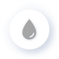 Neumorphism Icon Water Drop Icon Soft Drop Shadow on Dark Background Neumorphic UI UX Design User Interface Neumorphism Shadow png