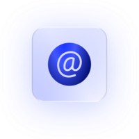 Glassmorphism Icon Circle At Symbol Icon Circle At Icon Soft Shadow Glassmorphic Email Icon Round At Icon Address Sign Contact Symbol Communication Icon Internet Symbol Email Address png