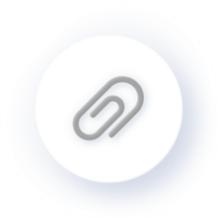Neumorphism Icon Paperclip Icon Soft Drop Shadow on Dark Background Neumorphic UI UX Design User Interface Neumorphism Shadow png