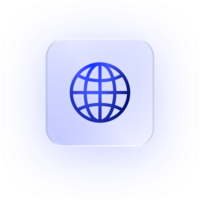 Glassmorphism Icon Globe World Icon World Icon Soft Shadow Glassmorphic Planet Earth Global Icon Internet Symbol International Icon Worldwide Icon Earth Icon Web Icon png