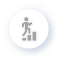 Neumorphism Icon Growth Icon Progress Icon Soft Drop Shadow on Dark Background Neumorphic UI UX Design User Interface Neumorphism Shadow png