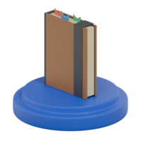 3D Render Isometric Notebook Icon png