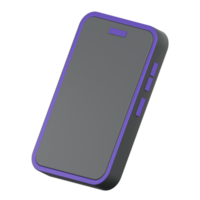 3D Render Isometric Smartphone Icon png
