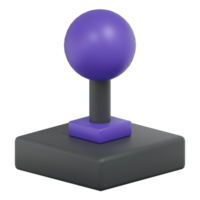 3D Render Isometric Joystick Icon png