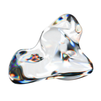 abstract glass shape, with random abstract texture png