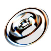 transparent abstract glass shape, round glass that has the same pattern in the middle png