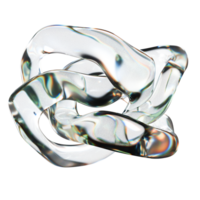 transparent, wavy and elastic abstract glass form png
