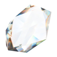 transparent abstract glass shape, crystals that reflect light png