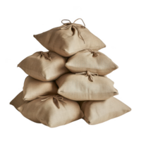 pilha do serapilheira sacos amarrado em topo em transparente fundo png