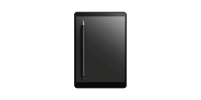 Digital tablet with stylus for art and design isolated on transparent background png