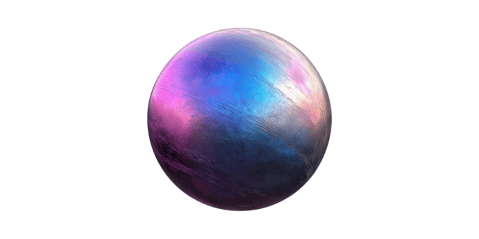 abstrakt regnbågsskimrande sfär med flerfärgad lutning uppsättning isolerat på transparent bakgrund png