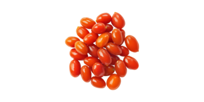 Cherry tomatoes cluster isolated on transparent background png