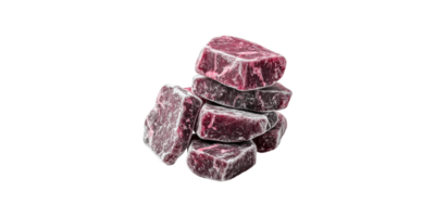 Stack of red marble stones for decoration isolated on transparent background png